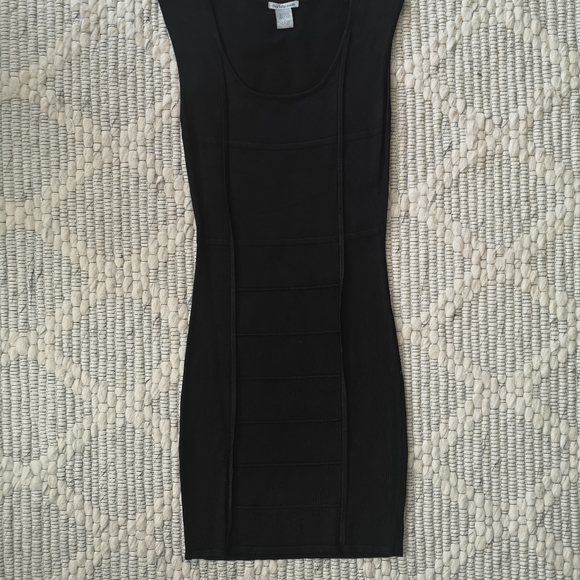 Black Ribbed Dress - Picture 4 of 4